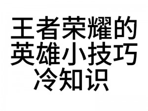 王者荣耀王者快跑战斗小技巧