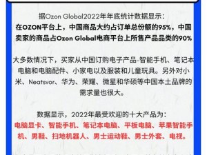 俄罗斯 ozon 选品——优质商品，满足多样需求