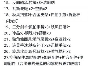 奇葩战斗家煤气罐配件精选攻略：如何挑选最佳配件组合