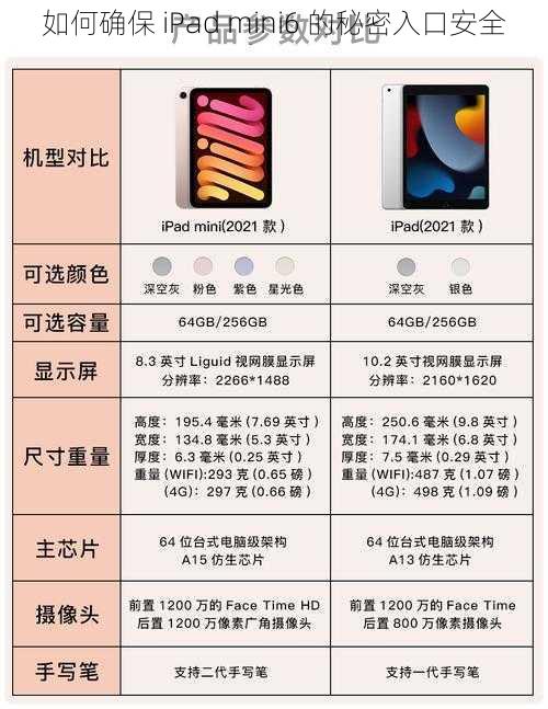 如何确保 iPad mini6 的秘密入口安全